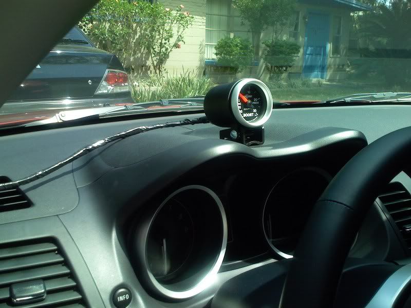 Evo X boost gauge installed EvolutionM Mitsubishi Lancer and Lancer